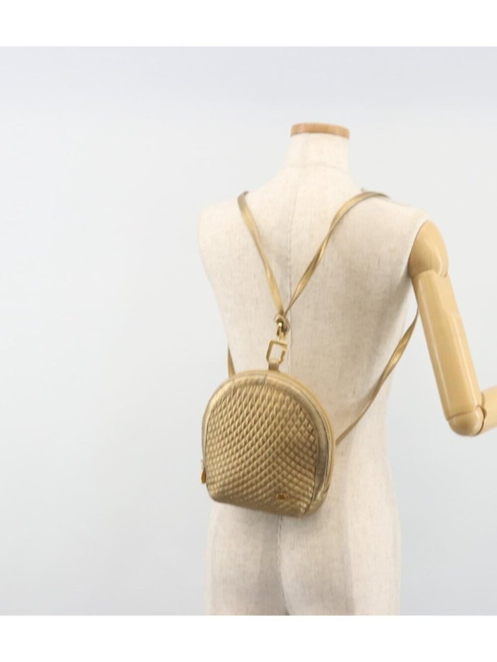 BALLY Backpack Leather Gold - Picture 16 of 16